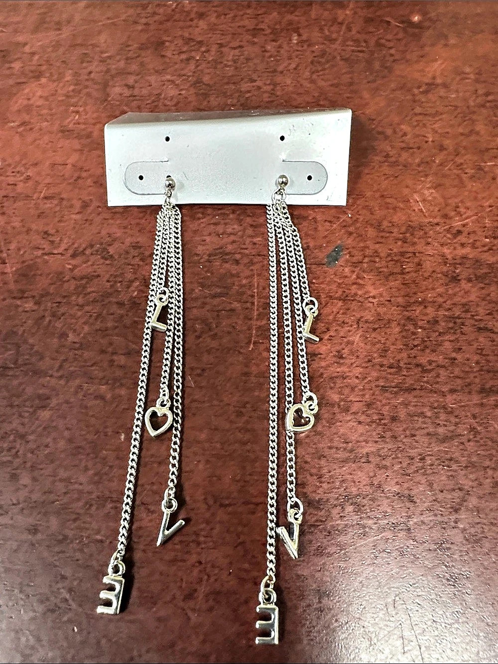 Gold-Tone Charm Drop Earrings